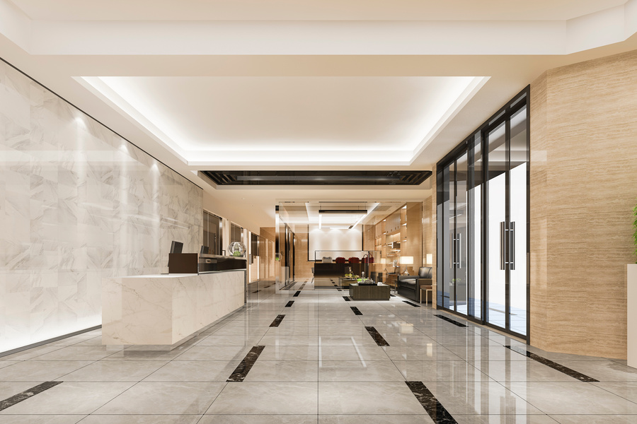 Modern Luxury Hotel and Office Reception 